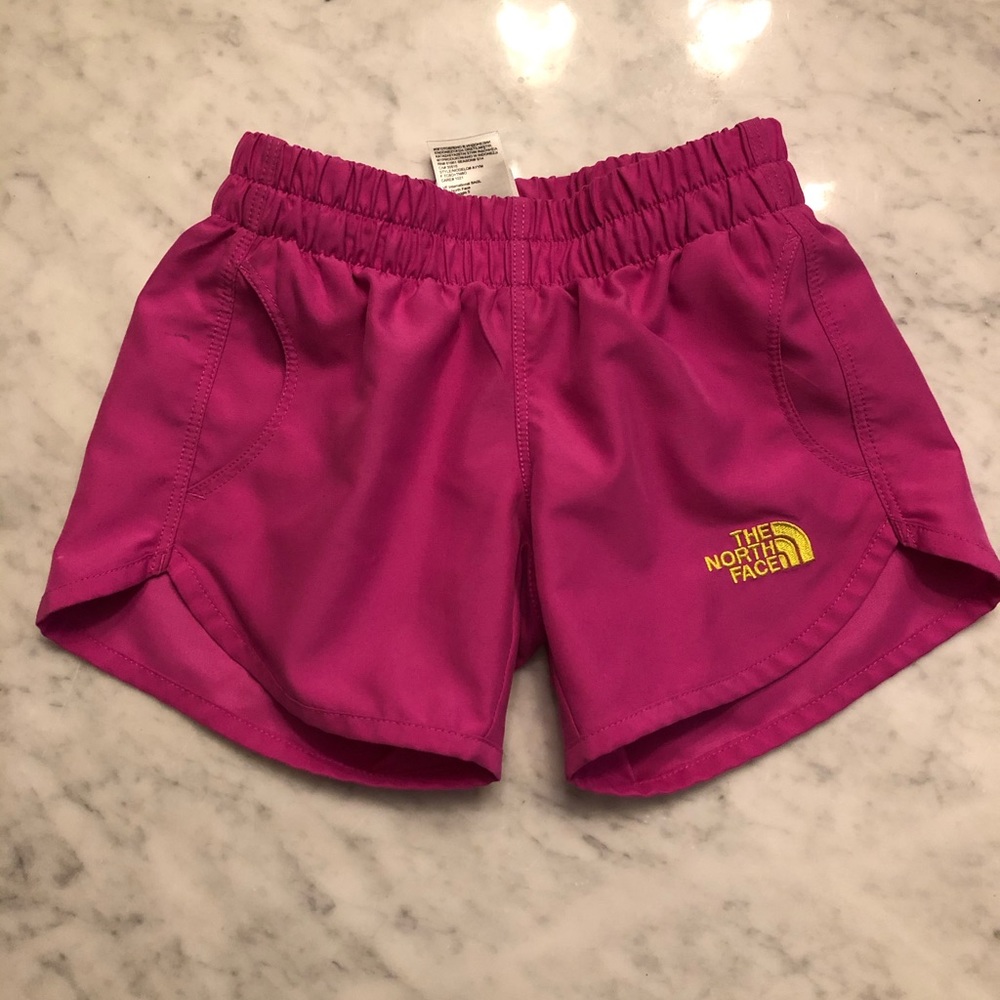 The North Face hot pink shorts